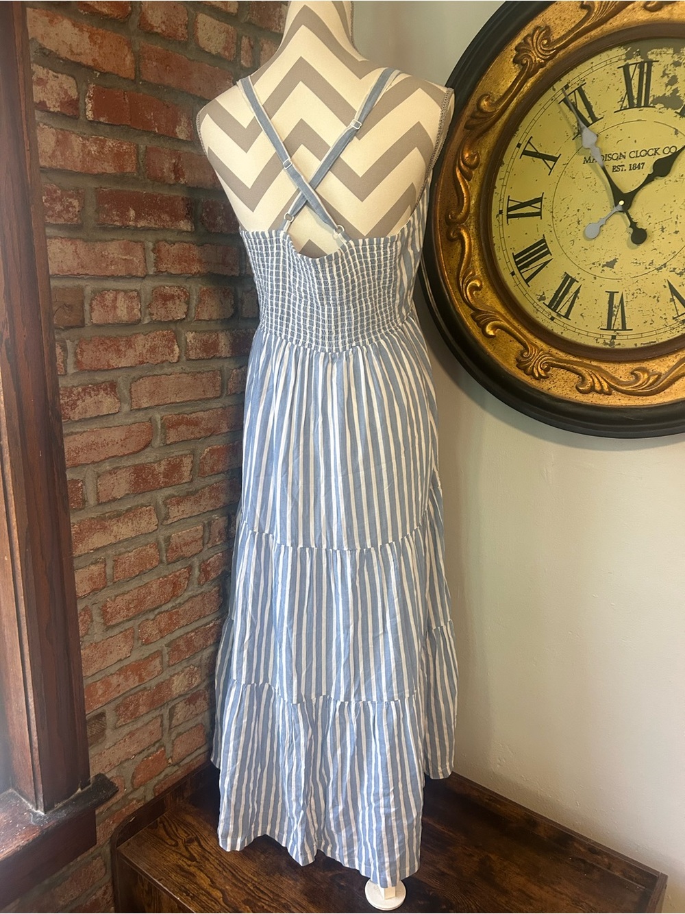 Old Navy • Coastal Striped Tiered Maxi Sundress - Picture 3 of 6